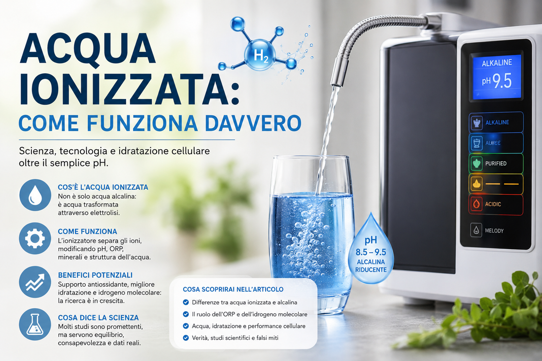 Acqua ionizzata: come funziona davvero