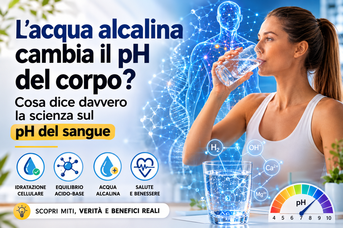 L’acqua alcalina cambia il pH del sangue? La verità scientifica
