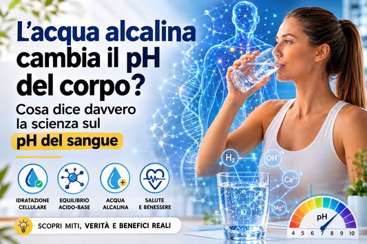 L’acqua alcalina cambia il pH del sangue? La verità scientifica
