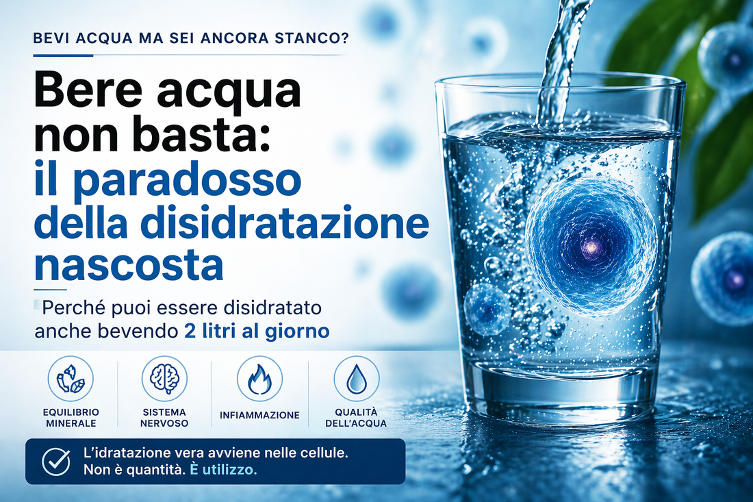 Bere acqua non basta: il paradosso della disidratazione nascosta che colpisce sempre più persone