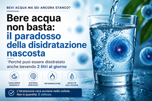 Bere acqua non basta: il paradosso della disidratazione nascosta che colpisce sempre più persone